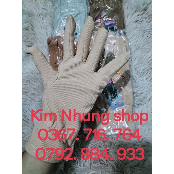 Găng tay chống nắng thêu