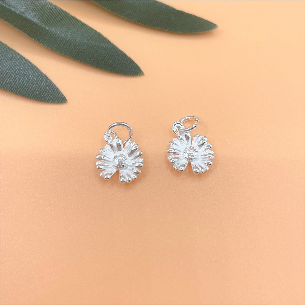 Charm móc treo hoa cúc họa mi - Charm Bạc 925 - Mã CB815