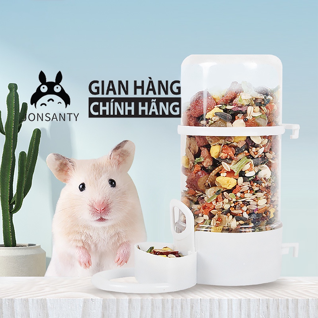 Khay đựng đồ ăn thông minh tự động cho chuột hamster ăn hãng JONSANTY hộp cung cấp đồ ăn tiện lợi dung lượng lớn