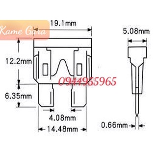Cầu chì ô tô cỡ trung ( 1 hộp 100 cái )