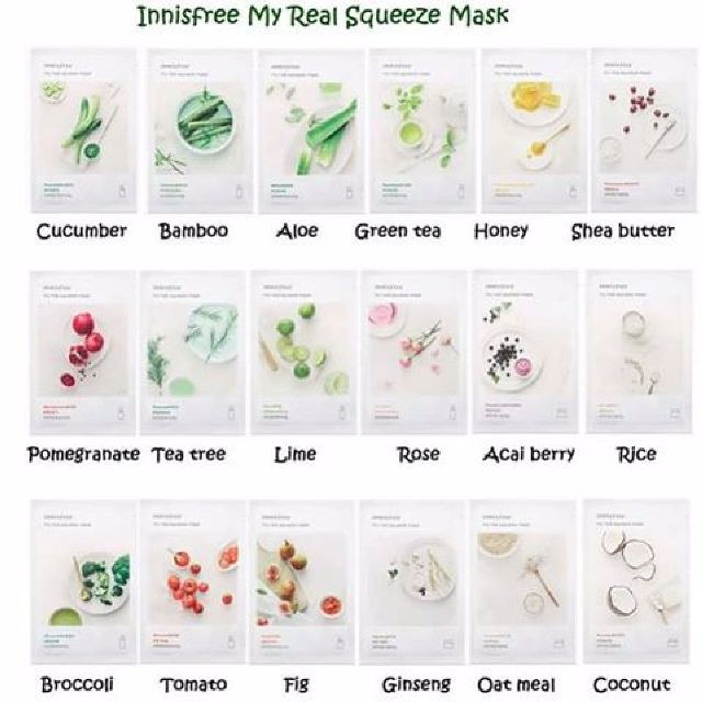 Mặt Nạ Giấy Innisfree My Real Squeeze Innisfree Mask Innisfree (Mẫu Mới)