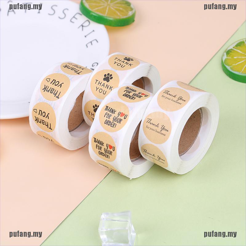Cuộn 500 Miếng Dán Chữ Thank You Trang Trí Sổ Tay