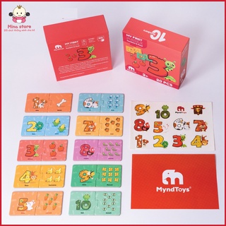 💥 ghép hình giáo dục 20pcs - số đếm & thức ăn 💥 - my first puzzle – numbers & food