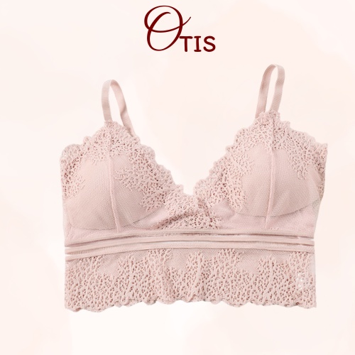 Áo lót ngực bra ren hai dây đệm mỏng phối ren mềm mại quyến rũ OTIS - A821