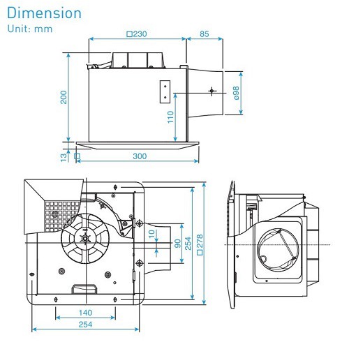 Quạt hút âm trần Panasonic FV-24CU8