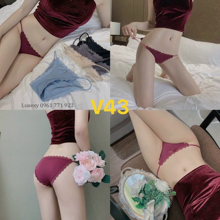 Quần Lót Nữ Đẹp Dây Nhỏ Sexy mặc quần jean hở hông Ngọc Trinh - Shop đồ lót nữ đẹp màu đỏ da hồng trắng đen