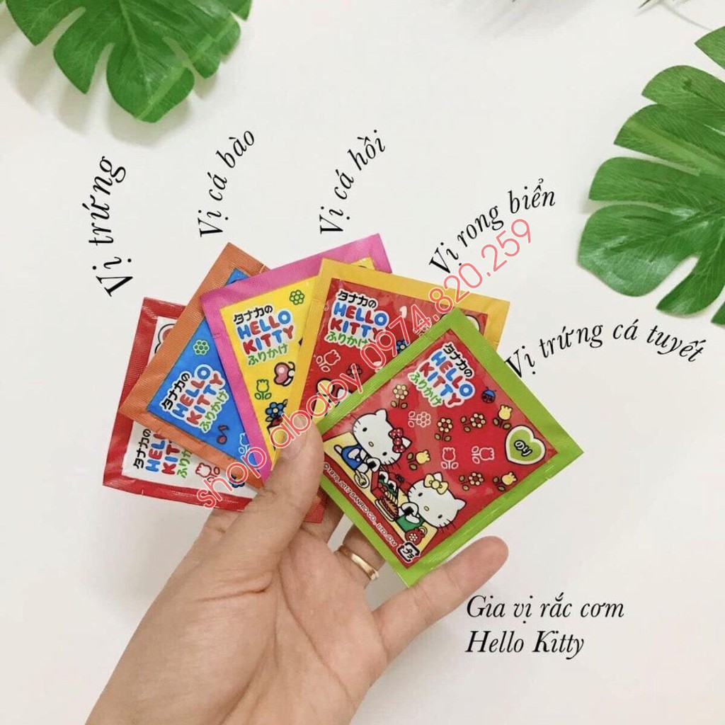 Gia vị rắc cơm thập cẩm Hello Kitty của Nhật mẫu mới