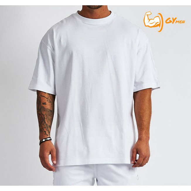 [GYMen]   Áo cổ tròn  tập thể dục nam   Áo Thun Thể Thao Tay Ngắn Dáng Rộng Thoáng Khí Thời Trang Cho Nam