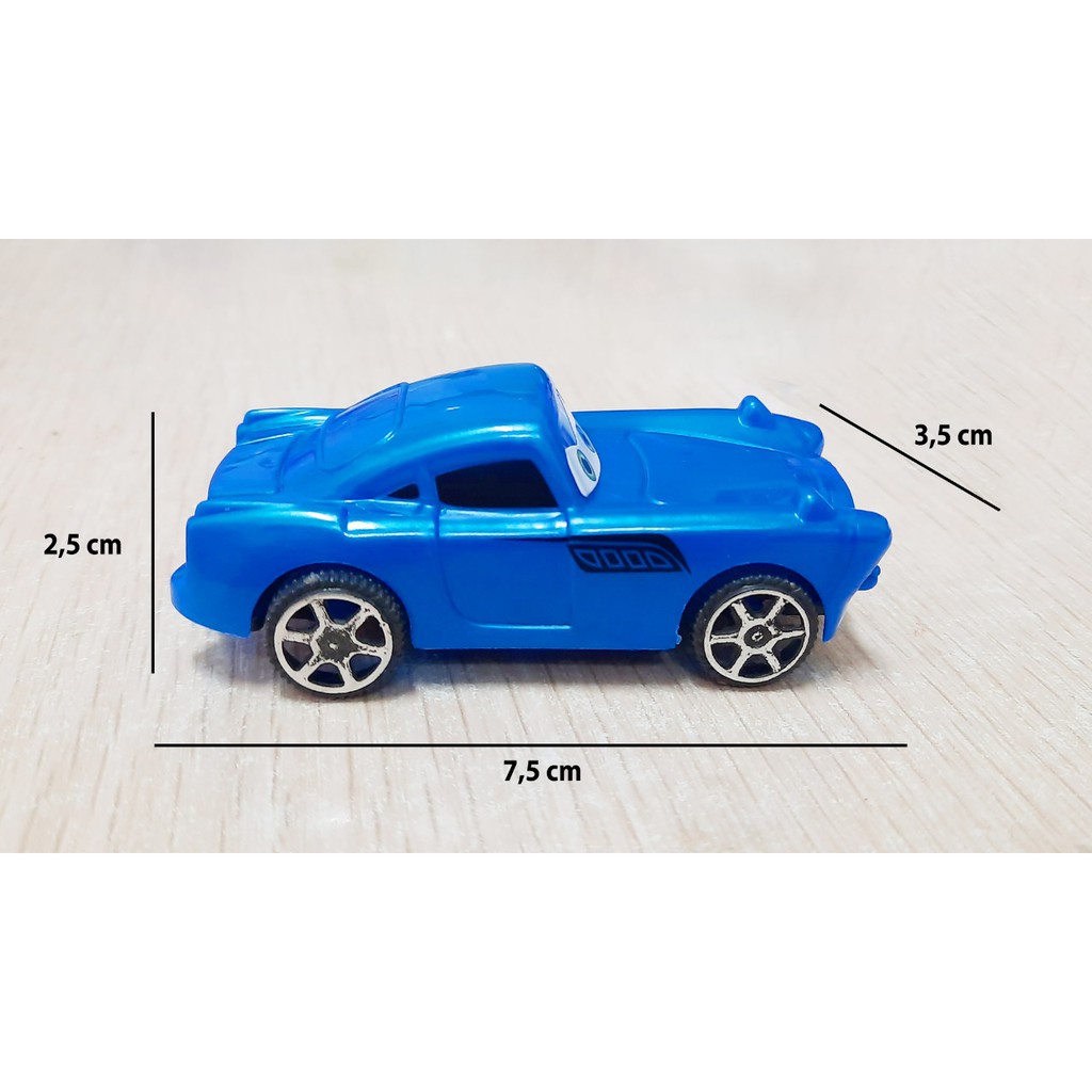 Set 6 phụ kiện trang trí bánh kem hình xe McQueen
