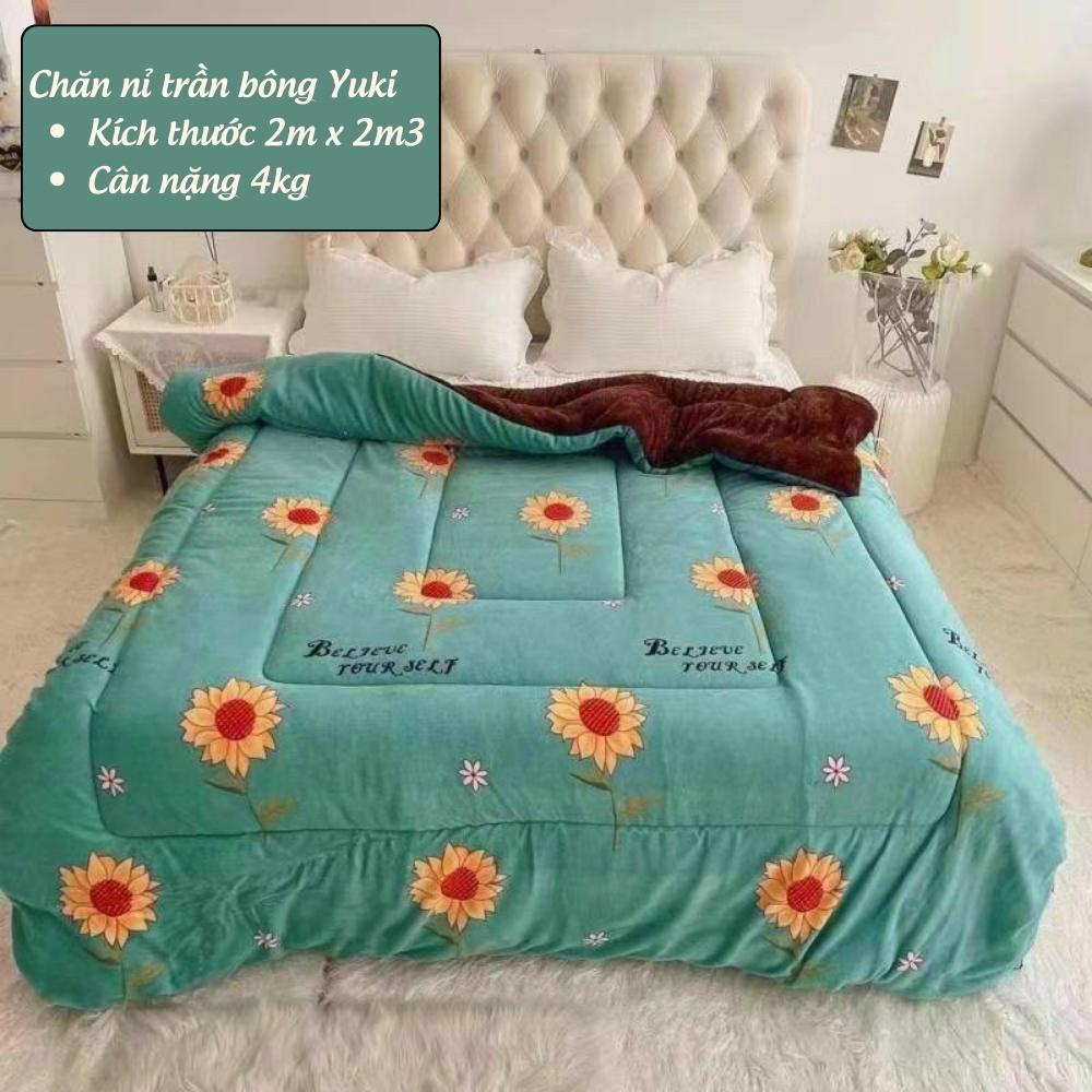 Chăn nỉ nhung trần bông 3 lớp siêu dày Otama Bedding mền lông cừu yuki nhập khẩu cao cấp 2mx2m2 nặng 4kg