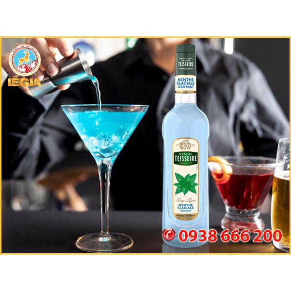 SIRO TEISSEIRE BẠC HÀ TRẮNG 700ML (ICE MINT SYRUP)