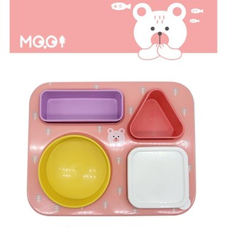 Set khay ăn dặm 4 ngăn Hàn Quốc cao cấp cho bé