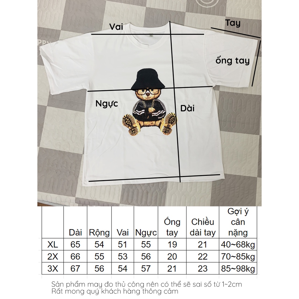 Đồ bộ nữ bigsize đồ mặc nhà Gấu BBoy cotton thoáng mát mềm mại BC24