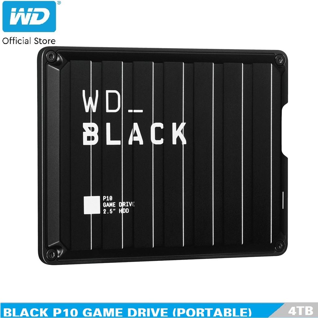 Ổ cứng di động Western Digital WD BLACK P10 Game Drive 2.5" USB 3.2 4TB - WDBA3A0040BBK