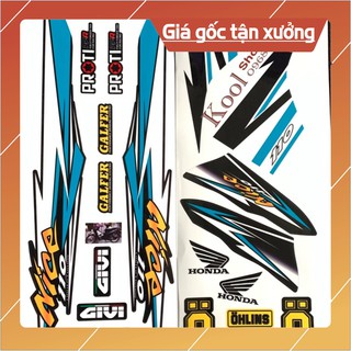 Siêu Rẻ Tem Wave 110 Nice 2 Mặt Cán 3 Lớp Chống Phai Màu Mã 087