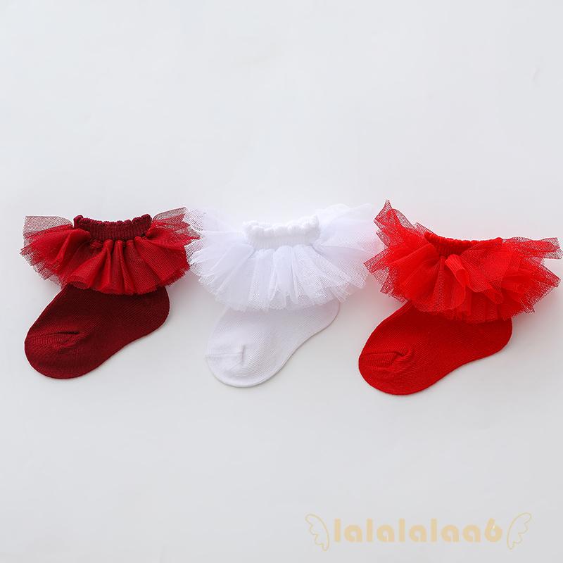 Vớ Cotton Ren Nhiều Màu Sắc Dành Cho Bé Gái La6