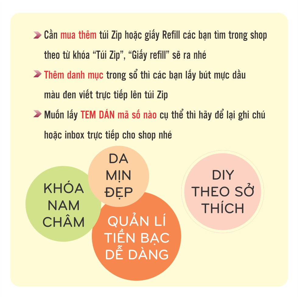 Bìa da sổ CHI TIÊU, sổ Tiết Kiệm, sổ còng 6 màu Bullet Journal màu pastel ngọt ngào