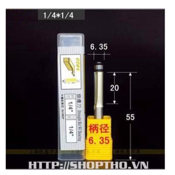 Mũi phay thẳng ARDEN 0201 - bi dưới chuyên dùng để chép hình