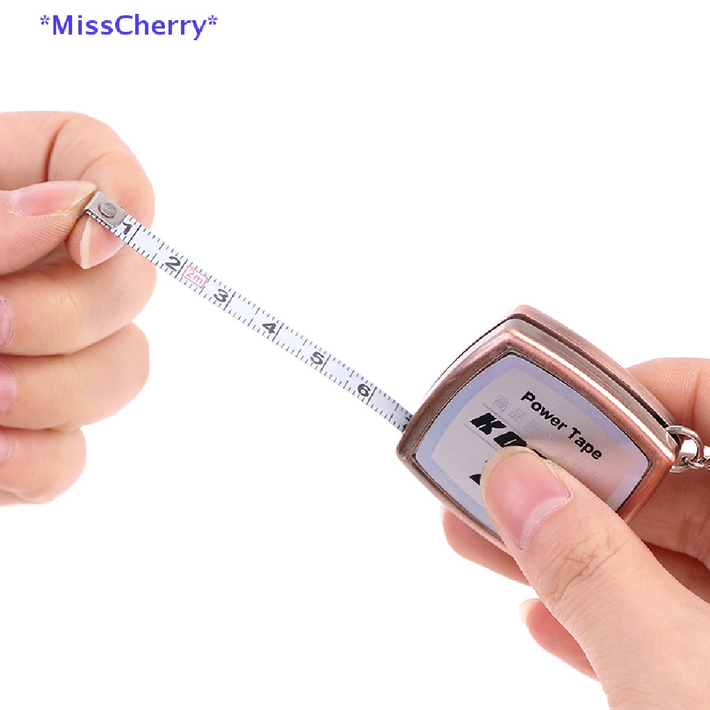 1 Cuộn Thước Dây 2M Có Móc Khóa Tiện Dụng Mới