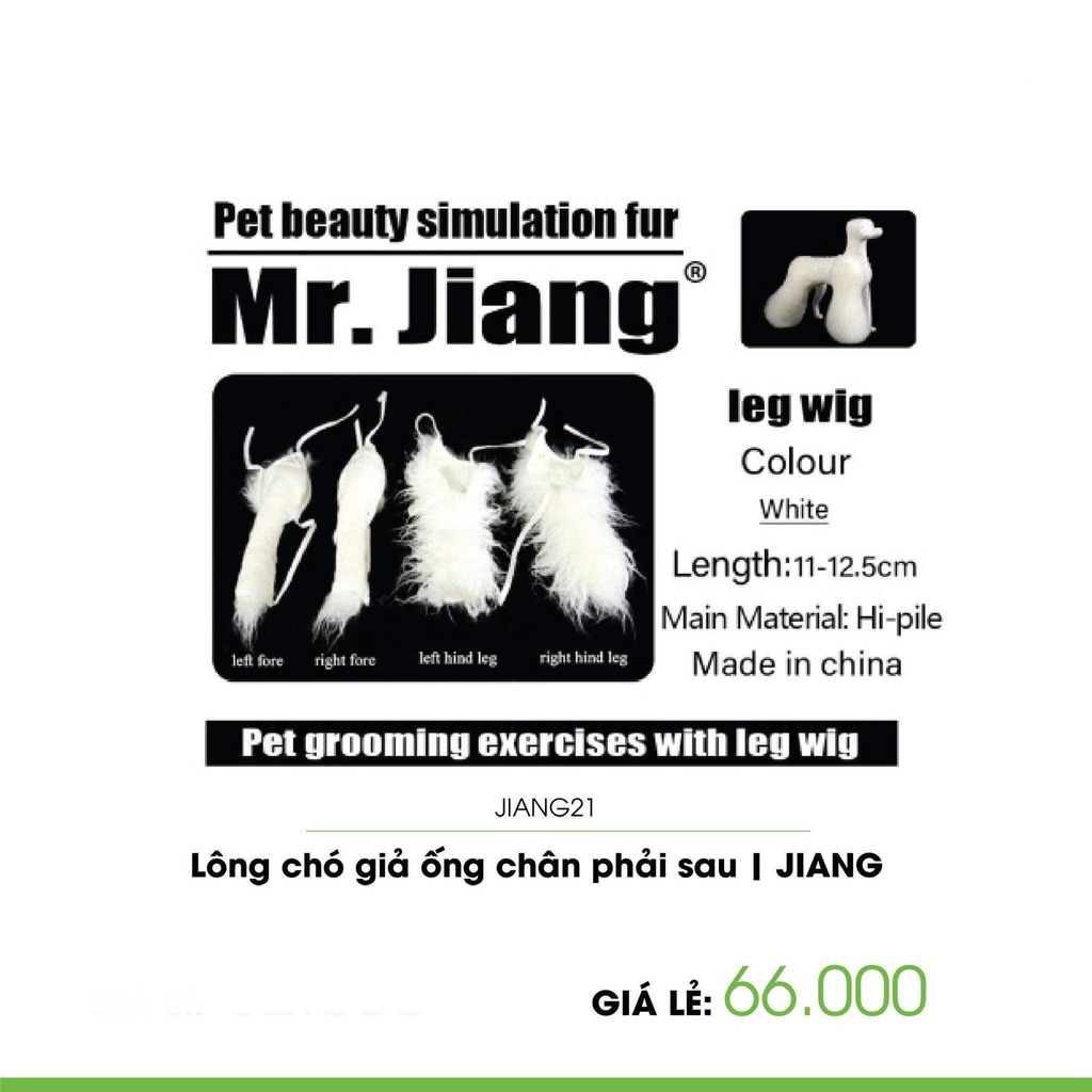 SẢN PHẨM LÔNG CHÓ GIẢ CHÂN PHẢI SAU DUNG CẮT TỈA TRONG SPA