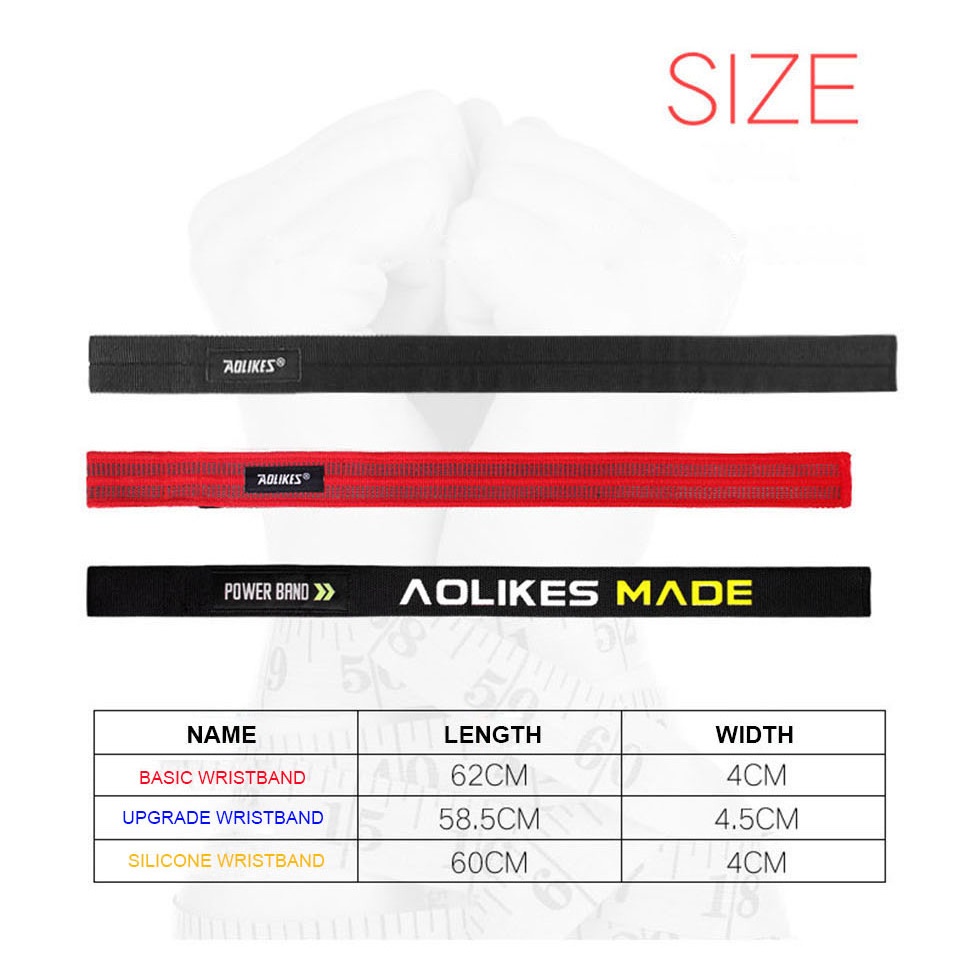 Cặp đai quấn cổ tay Aolikes hỗ trợ nâng tạ tập gym tiện lợi