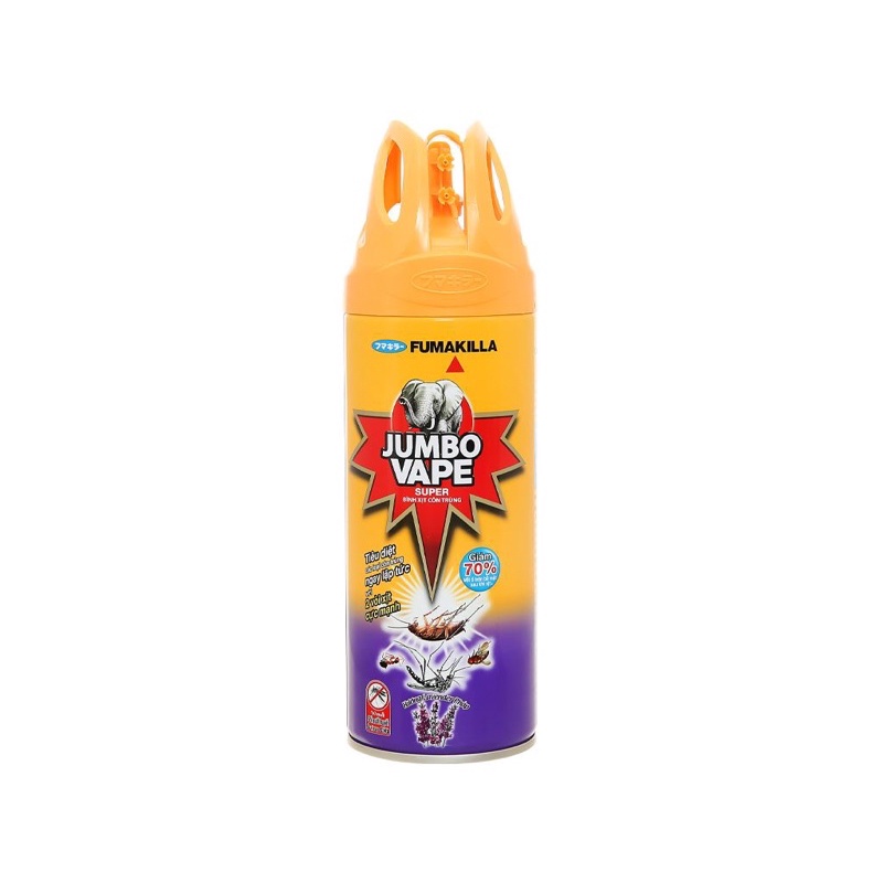 BÌNH XỊT CÔN TRÙNG  MUỖI JUMBO VAPE DẠNG CHAI 300ML.