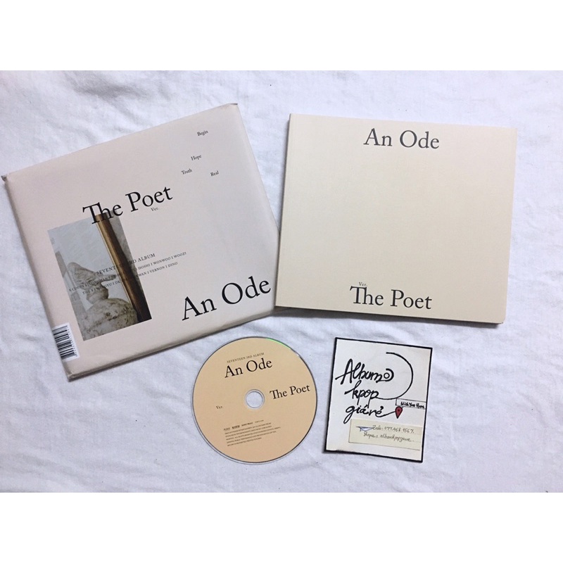 Seventeen album An Ode đã khui seal, không bao gồm photocard