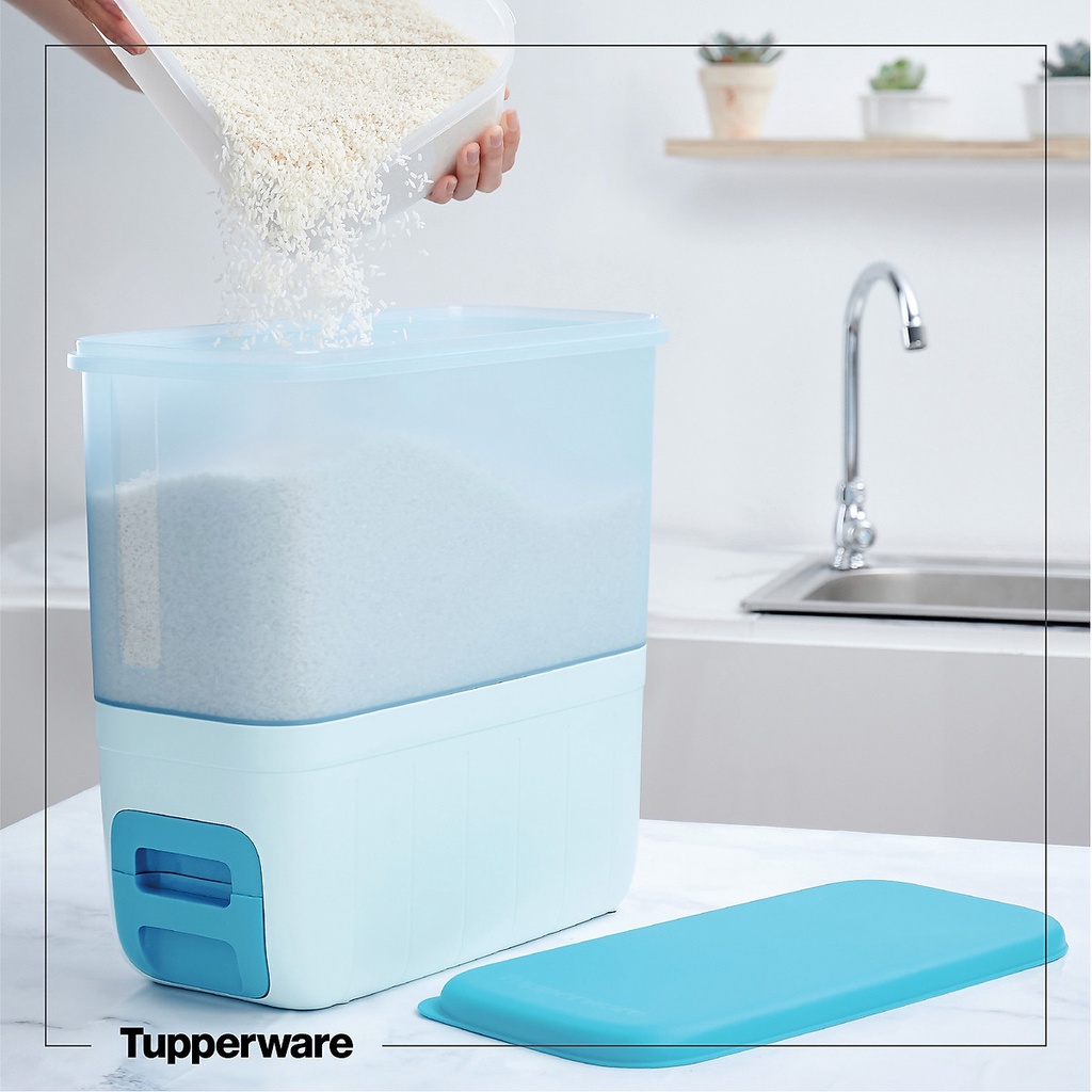 Thùng Gạo Rice Smart Aqua 10kg - Tupperware