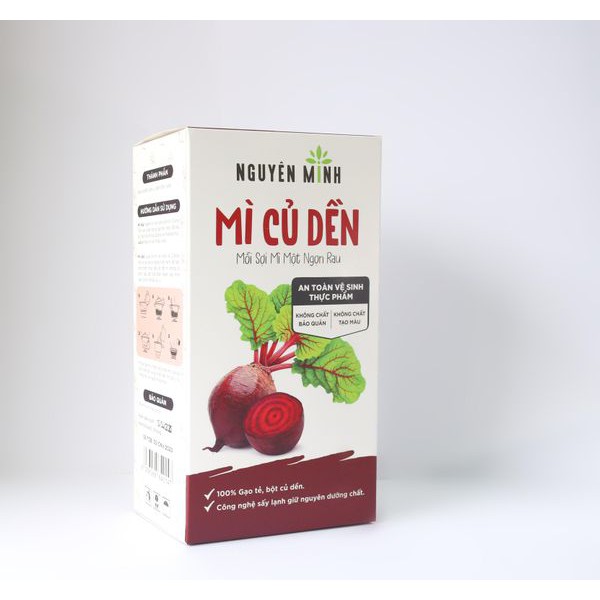 Mì Rau Củ Nguyên Minh (MORIS) - Hộp 300g - củ dền - chùm ngây -  khoai lang - bí đỏ -mè đen