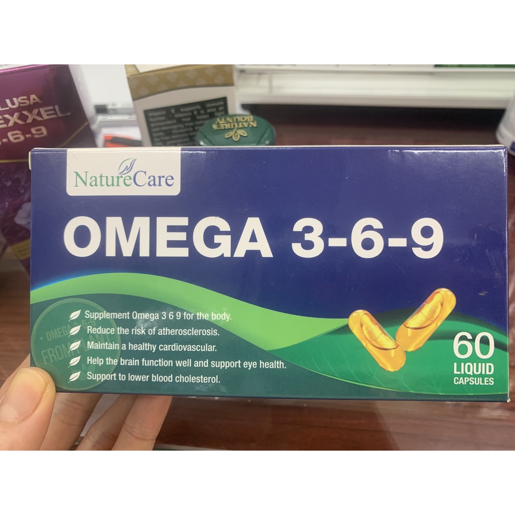 OMEGA 3-6-9 NATURECARE Viên Uống Bổ Sung Omega 3,6,9 Hộp 60 Viên
