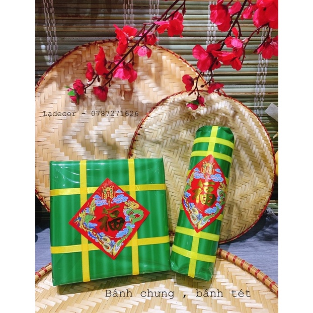 Bánh chưng bánh tét hanmade,mô hình bánh trang trí,chụp ảnh Tết