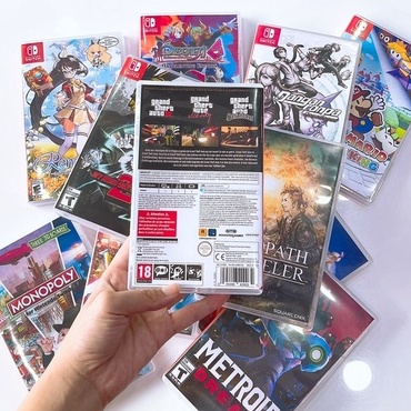 Bìa cover game nintendo switch theo yêu cầu