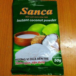 Bột cốt dừa hoà tan gói nhỏ 50g