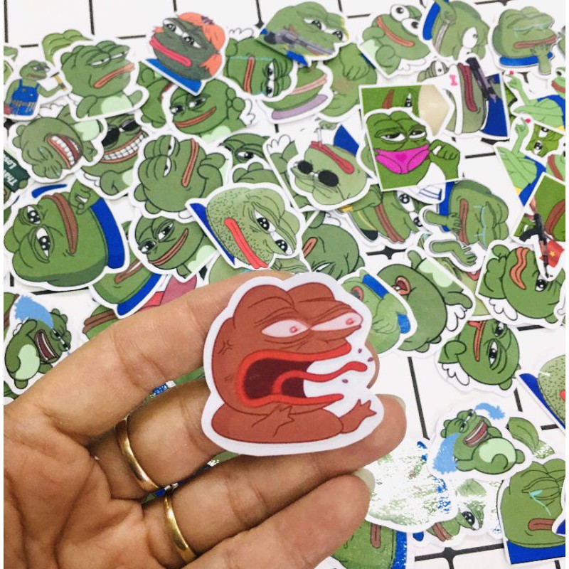 Sticker ếch xanh pepe meme
