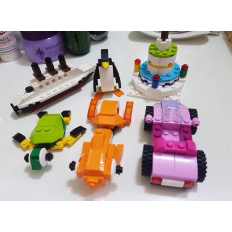 Lego 460 Chi tiết hộp vuông màu xanh