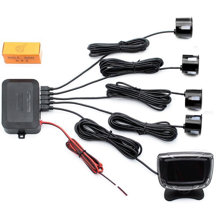 Bộ cảm biến hỗ trợ tiến và lùi 4 mắt và 8 mắt tích hợp màn hình LCD thương hiệu  GreenYi  - BẢO HÀNH 12 THÁNG