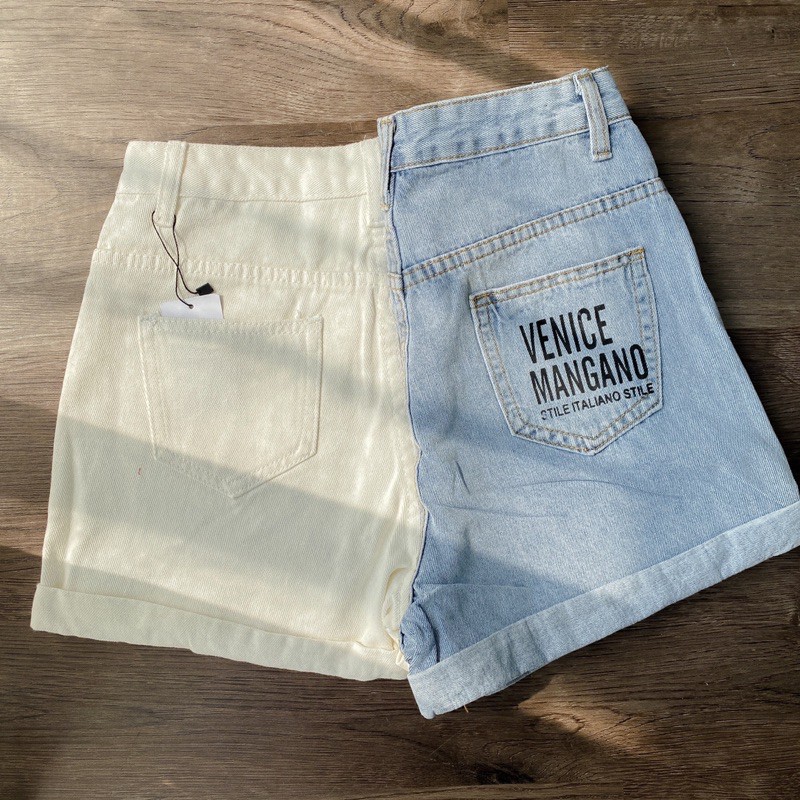 [SALE UP TO 50%] Quần short jeans mickey lật lai LENCLOTHING 8052-8053