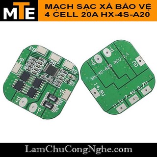 Mới! Mạch sạc xả bảo vệ Pin Lithium 4 Cell 20A HX-4S-A20