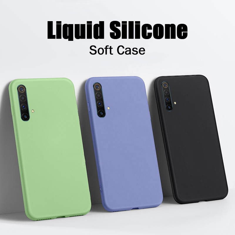 Ốp điện thoại cặp đôi silicon mềm màu kẹo chống sốc cho Realme X50 XT X2 Pro Realme X