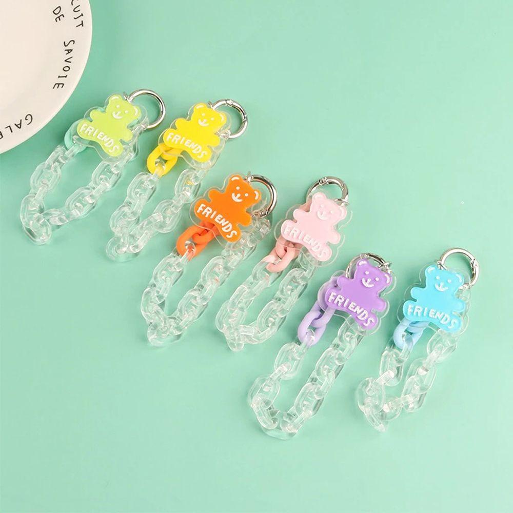Móc Khóa Bằng Acrylic Trong Suốt Dễ Thương Cho Cặp Đôi