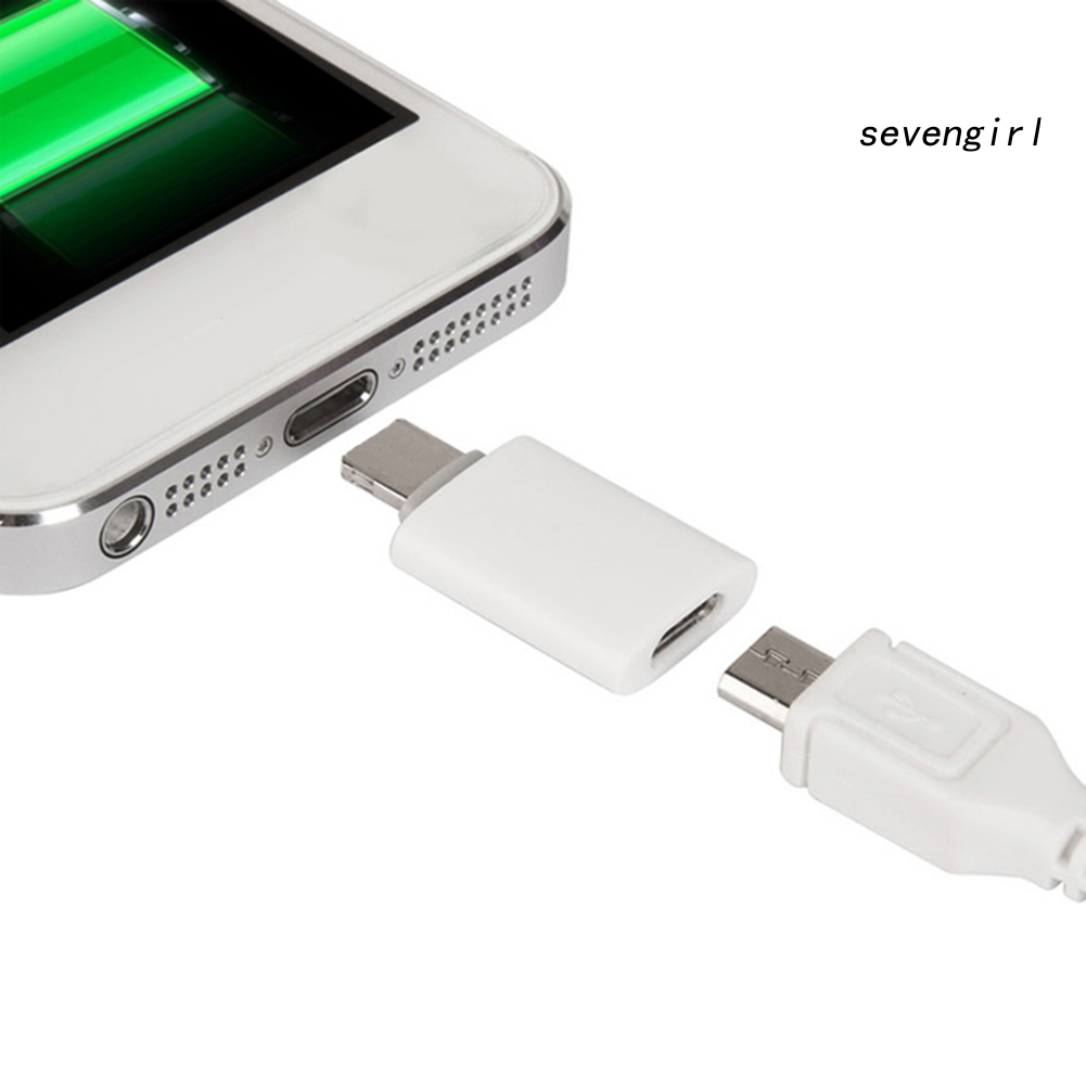 IPHONE ANDROID Đầu Chuyển Đổi Từ Cổng Usb Sang Giác Cắm Micro Usb Tiện Dụng