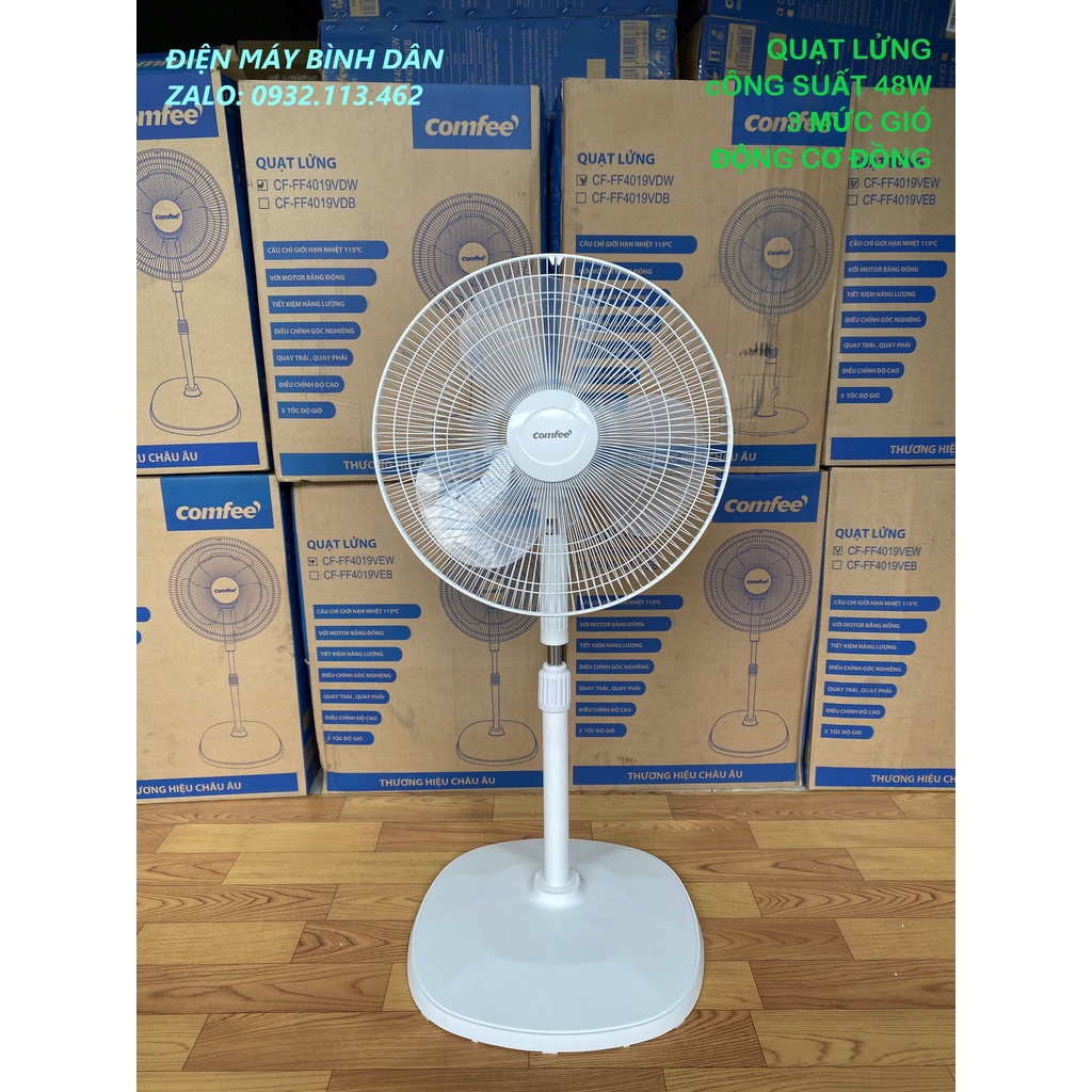 QUẠT LỬNG COMFEE CF-FF4019VEW