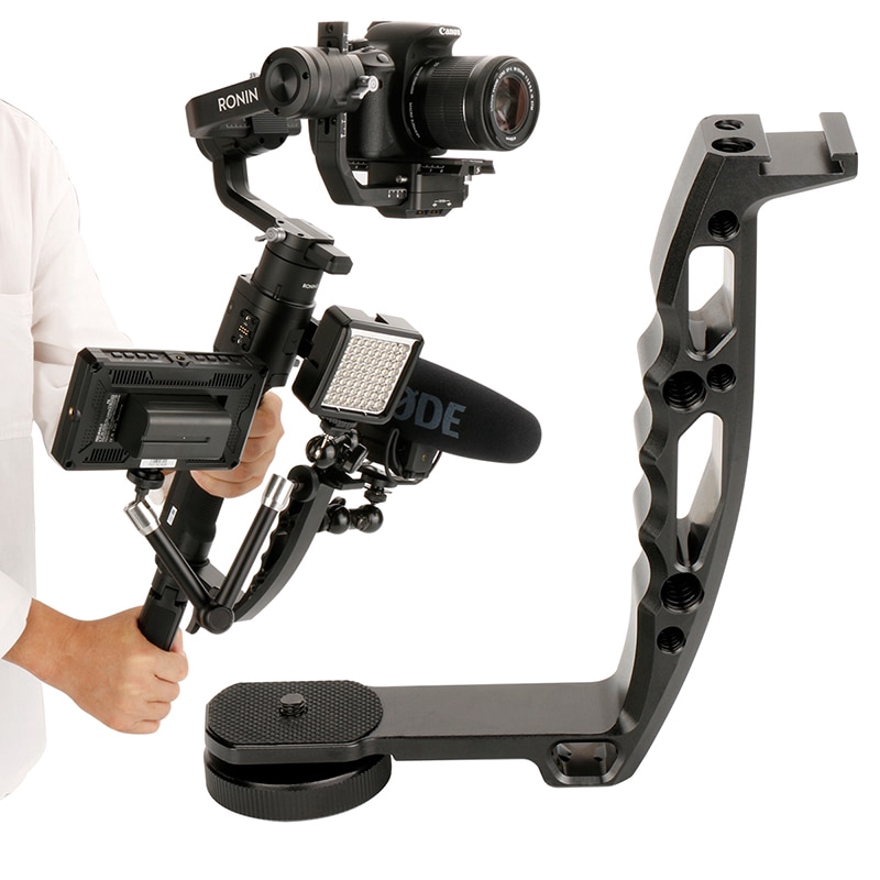 DH-03 L Loại Bracket micro đứng Xử lý Grip video Monitor Núi cho DJI Ronin s Zhiyun Crane 2 Moza không khí 2 Gimbal Phụ kiện | WebRaoVat - webraovat.net.vn