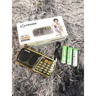 Đài CRAVEN 3 pin nghe Kinh pháp /học tiếng anh/nghe FM/NgheAM/USB/Thẻ nhớ