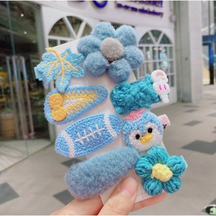 Set kẹp tóc 8 món BKIDS nhiều hình dễ thương cho bé gái