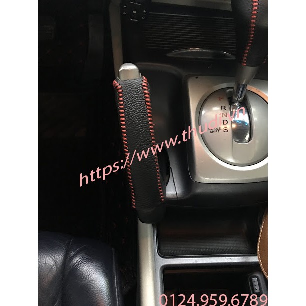 Bọc cần số ô tô Honda Civic da bò 100% HandMade