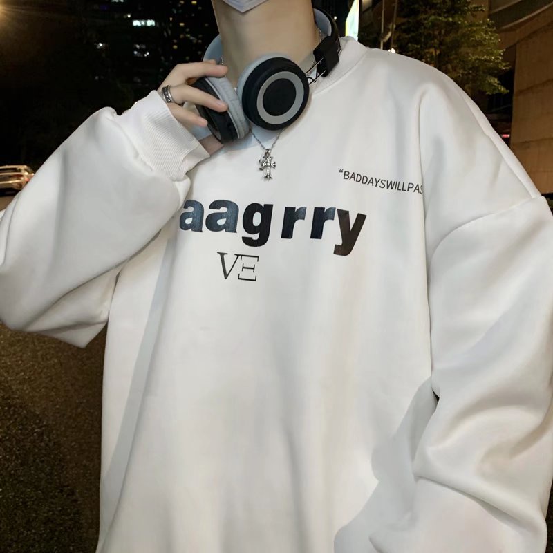 Áo sweater vải nỉ bông phong cách thời trang cho unisex