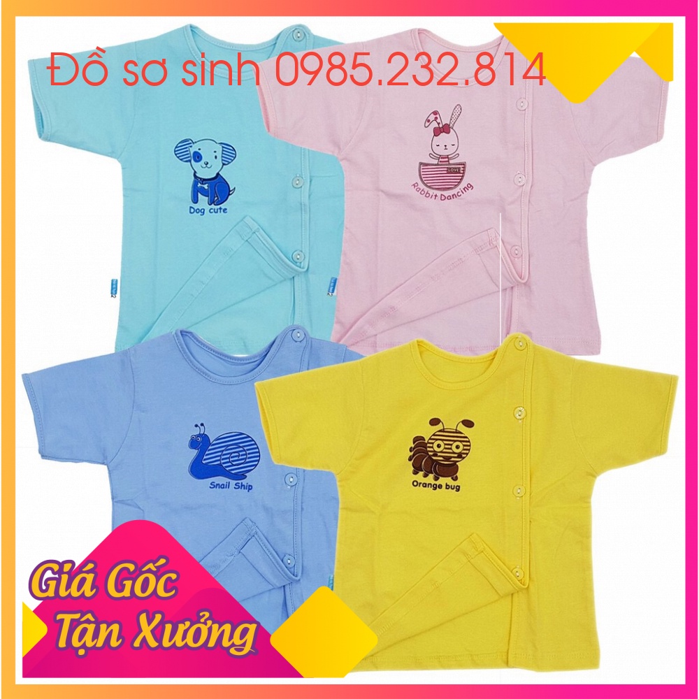 Áo baby leo cộc cúc lệch