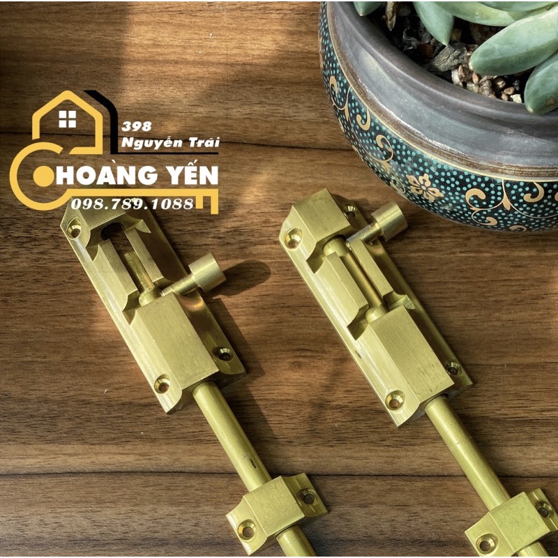 Chốt cổng bằng đồng dài 60cm/80cm/1m/1.2m, chốt cửa bằng đồng - chốt thang