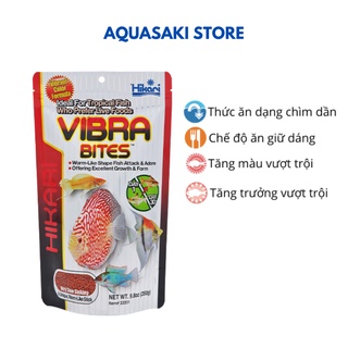 Cám cho cá dĩa, cầu vồng, thần tiên, hồng mi Hikari Vibra Bites 73g 280g